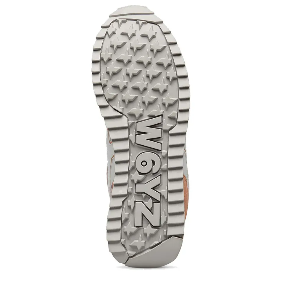 Scarpe Donna W6YZ Sneakers Yak-W. in Tessuto Tecnico e Suede colore White Paglia Lilac