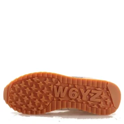 Scarpe Donna W6YZ Sneakers Yak-W. in Suede e Paillettes colore Cipria White e Champagne