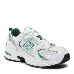 Scarpe Running NEW BALANCE Sneakers 530 in Tessuto Sintetico e Mesh colore White e Green