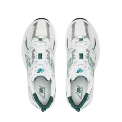 Scarpe Running NEW BALANCE Sneakers 530 in Tessuto Sintetico e Mesh colore White e Green