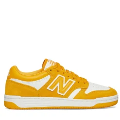 Scarpe Unisex NEW BALANCE Sneakers 480 in Pelle e Suede colore Varsity Gold
