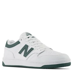Scarpe Unisex NEW BALANCE Sneakers 480 in Pelle colore White e Nightwatch Green