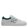 Scarpe Unisex NEW BALANCE Sneakers 480 in Pelle colore White e Timberwolf