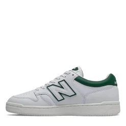 Scarpe Unisex NEW BALANCE Sneakers 480 in Pelle colore White e Timberwolf