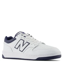 Scarpe Uomo NEW BALANCE Sneakers 480 in Pelle colore White e Navy