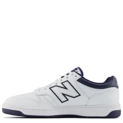 Scarpe Uomo NEW BALANCE Sneakers 480 in Pelle colore White e Navy