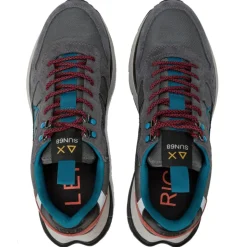 Scarpe Uomo Sun68 Sneakers Fire and Camping Colore Grigio Scuro - Z44128