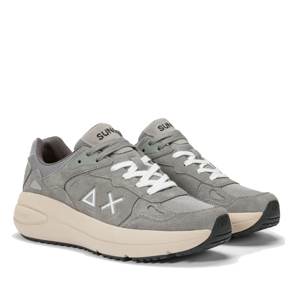 Scarpe Uomo Sun68 Sneakers Jupiter Colore Grigio Scuro - Z44140