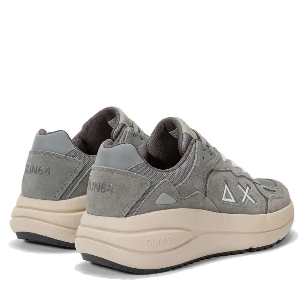 Scarpe Uomo Sun68 Sneakers Jupiter Colore Grigio Scuro - Z44140