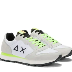 Scarpe Uomo Sun68 Sneakers Tom Fluo Bianco - Z35102