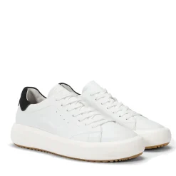 Scarpe Uomo Sun68 Sneakers Big Boy in Pelle Bianco e Nero - Z44144