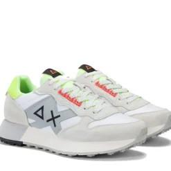 Scarpe Uomo Sun68 Sneakers Jaki 2.0 Fluo Bianco