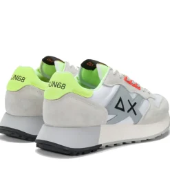 Scarpe Uomo Sun68 Sneakers Jaki 2.0 Fluo Bianco