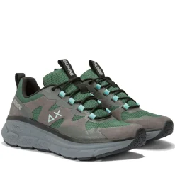Scarpe Uomo Sun68 Sneakers Jupiter Sporty Colore Verde Scuro - Z44141