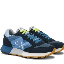 Scarpe Uomo Sun68 Sneakers Jaki 2.0 Bicolor Navy Blue - Avio