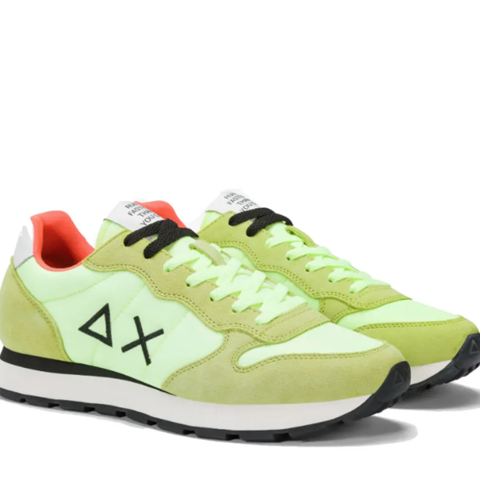 Scarpe Uomo Sun68 Sneakers Tom Solid Giallo Fluo