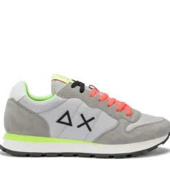 Scarpe Uomo Sun68 Sneakers Tom Fluo Grigio Chiaro - Z35102