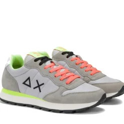 Scarpe Uomo Sun68 Sneakers Tom Fluo Grigio Chiaro - Z35102