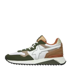 Scarpe Uomo W6YZ Sneakers Yak-M. in Tessuto Tecnico e Suede Militare White Brown