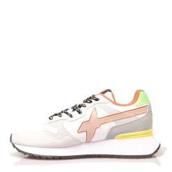 Scarpe Uomo W6YZ Sneakers Yak-M. in Tessuto Tecnico e Suede colore White Iridescent