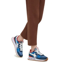 Scarpe Uomo W6YZ Sneakers Yak-M. in Tessuto Tecnico e Suede colore Bluette Oltremare White