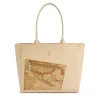 Shopping Bag 1A Classe Alviero Martini linea Geo Pagoda Beige LC72