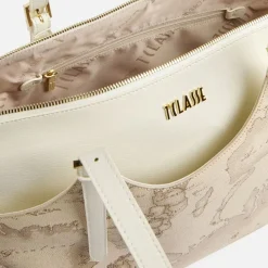 Shopping Bag 1A Classe Alviero Martini linea Ritual Bag stampa Geo Safari LC19