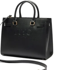 Shopping Bag a Mano LIU JO con Logo in Rilievo colore Nero
