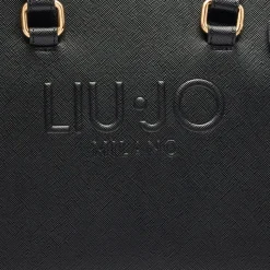 Shopping Bag a Mano LIU JO con Logo in Rilievo colore Nero