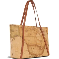 Shopping Bag con Borchiette Grande 1A Classe Alviero Martini linea Geo Classic E011