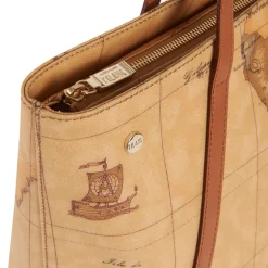 Shopping Bag con Borchiette Grande 1A Classe Alviero Martini linea Geo Classic E011