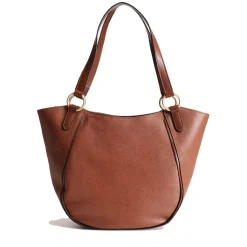 Shopping Bag Donna THE BRIDGE linea Domitilla in Pelle Marrone