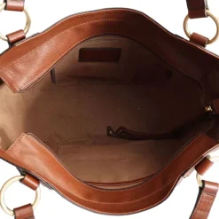 Shopping Bag Donna THE BRIDGE linea Domitilla in Pelle Marrone