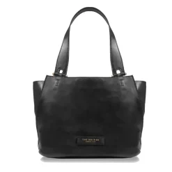 Shopping Bag Donna THE BRIDGE linea Febe in Pelle Nera