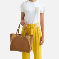 Shopping Bag Large 1A Classe Alviero Martini linea Java City color Cuoio LB90