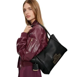 Shopping Bag LOVE MOSCHINO linea Cut Out Logo Nero