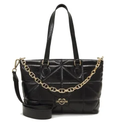 Shopping Bag LOVE MOSCHINO linea Geometric Quilted Trapuntato Nero
