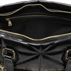 Shopping Bag LOVE MOSCHINO linea Geometric Quilted Trapuntato Nero