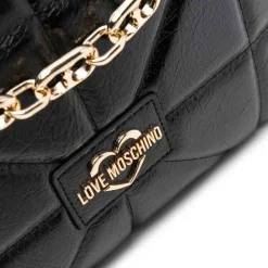 Shopping Bag LOVE MOSCHINO linea Geometric Quilted Trapuntato Nero