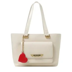Shopping Bag LOVE MOSCHINO linea Made With Love Avorio