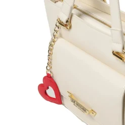Shopping Bag LOVE MOSCHINO linea Made With Love Avorio