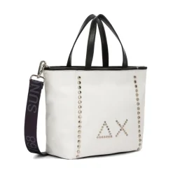 Shopping Bag Small SUN68 linea Jacqueline Studs Bianca