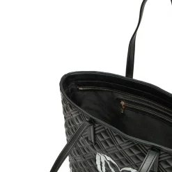 Shopping Bag Trapuntata LOVE MOSCHINO linea Logo Quilt Nero