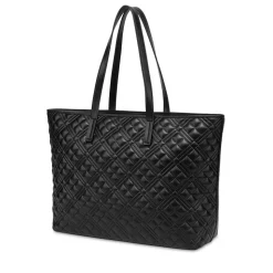 Shopping Bag Trapuntata LOVE MOSCHINO linea Logo Quilt Nero