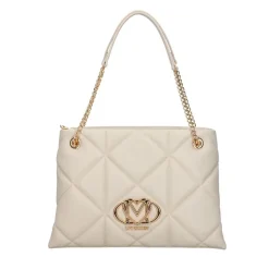 Shopping Bag Trapuntata LOVE MOSCHINO linea Embossed Avorio
