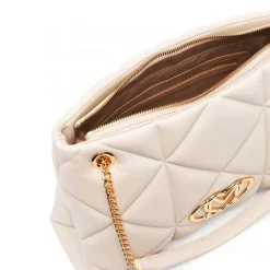 Shopping Bag Trapuntata LOVE MOSCHINO linea Embossed Avorio