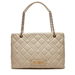 Shopping Bag Trapuntata LOVE MOSCHINO linea Quilted colore Avorio