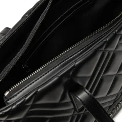 Shopping Bag Trapuntata LOVE MOSCHINO linea Quilted colore Nero con Logo Canna di Fucile JC4373