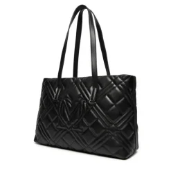 Shopping Bag Trapuntata LOVE MOSCHINO linea Quilted colore Nero con Logo Canna di Fucile JC4373