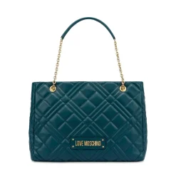 Shopping Bag Trapuntata LOVE MOSCHINO linea Quilted color Smeraldo